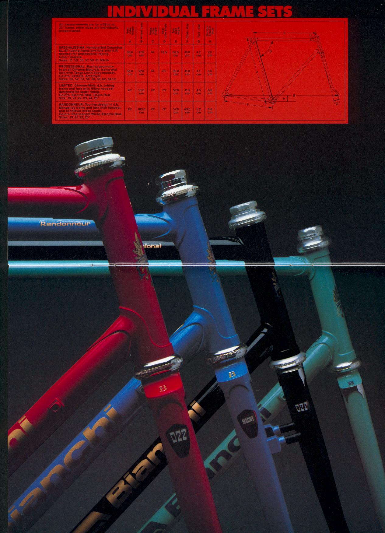 vintage 1984 bianchi catalog Saarf London